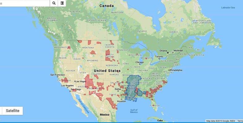 Picture of North America Map