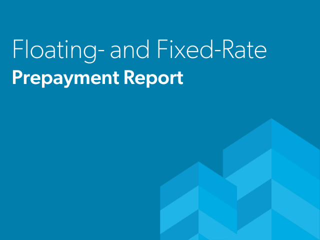Floating- and Fixed-Rate Prepayment Report