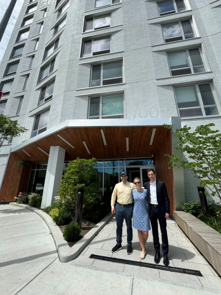 Yon Bassal with partners from Hudson Housing Capital