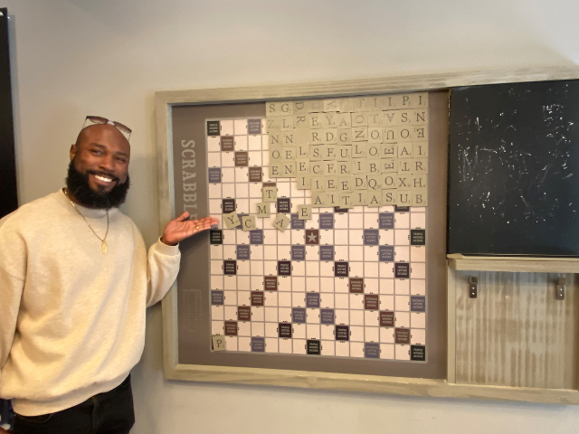 Producer with game board
