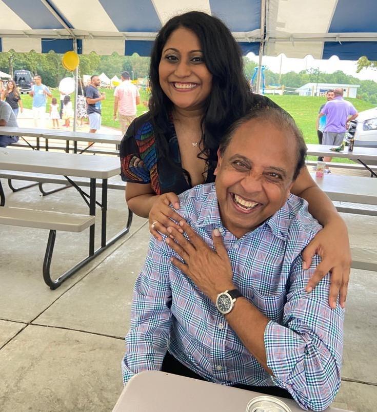 Ami and her father Satish Patel