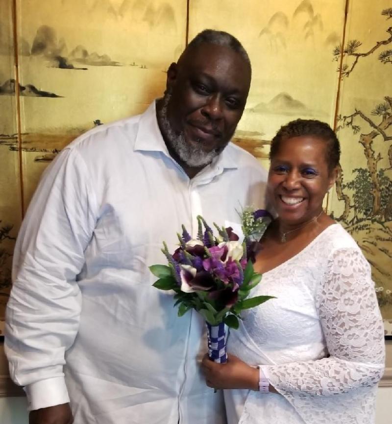 Sarah Edmonds and her husband, James