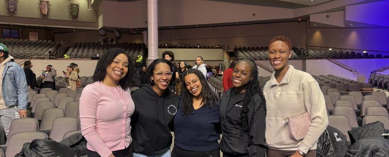 Maron with church friends